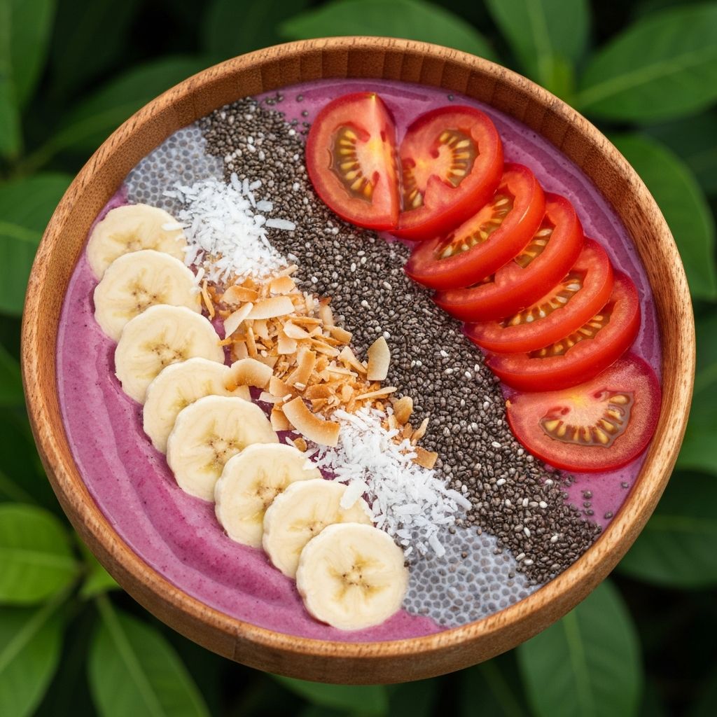 Resep Smoothie Bowl dengan Tomat Stevia